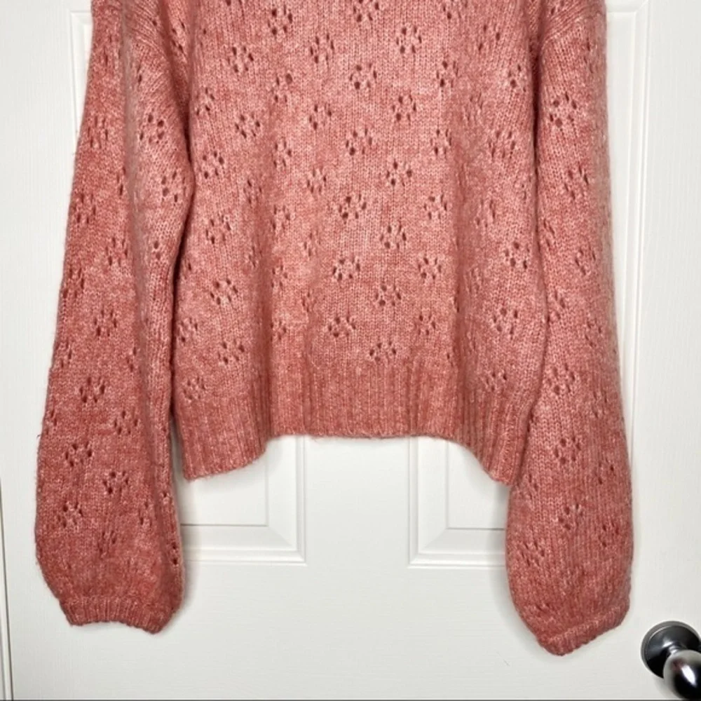 Joie Revolve Lihui Wool Alpaca Sweater in Tulip NWT